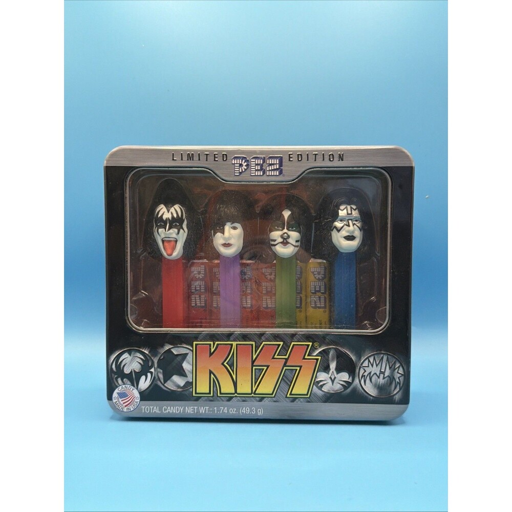 KISS Pez 4pc Set And Collectors Tin Limited Edition - 2013 Kiss Catalog - NEW